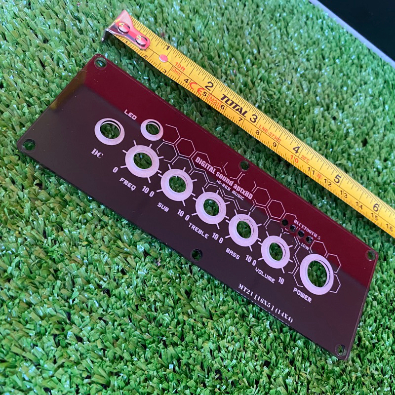 แผ่นเพลท MT21 สีดำเงา 14cm x 4cm ลำโพงบลูทูธdiy 1ชิ้น