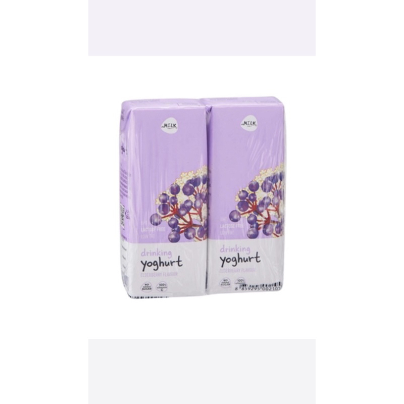 แพ็ค2กล่อง mMilk drinking yogurt elderberry นมเปรี้ยวเอลเดอร์เบอรี่ fl