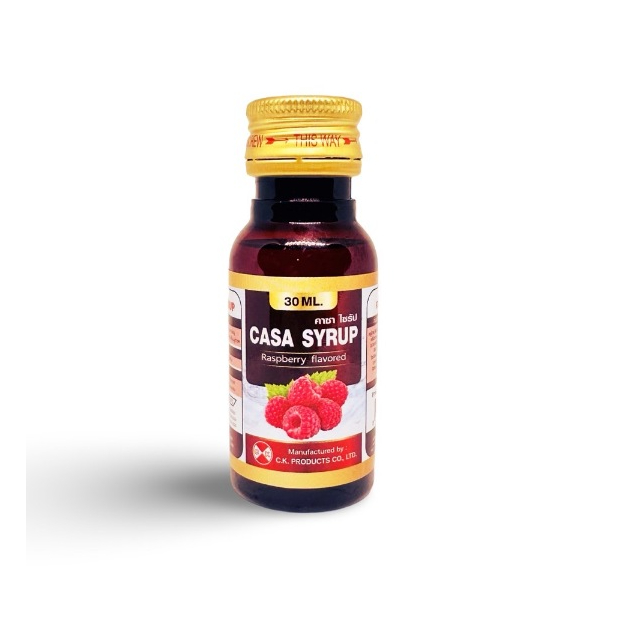 Casa Syrup 30ml น้ำหวานสูตรพรีเมี่ยมกลิ่นราสเบอร์รี่