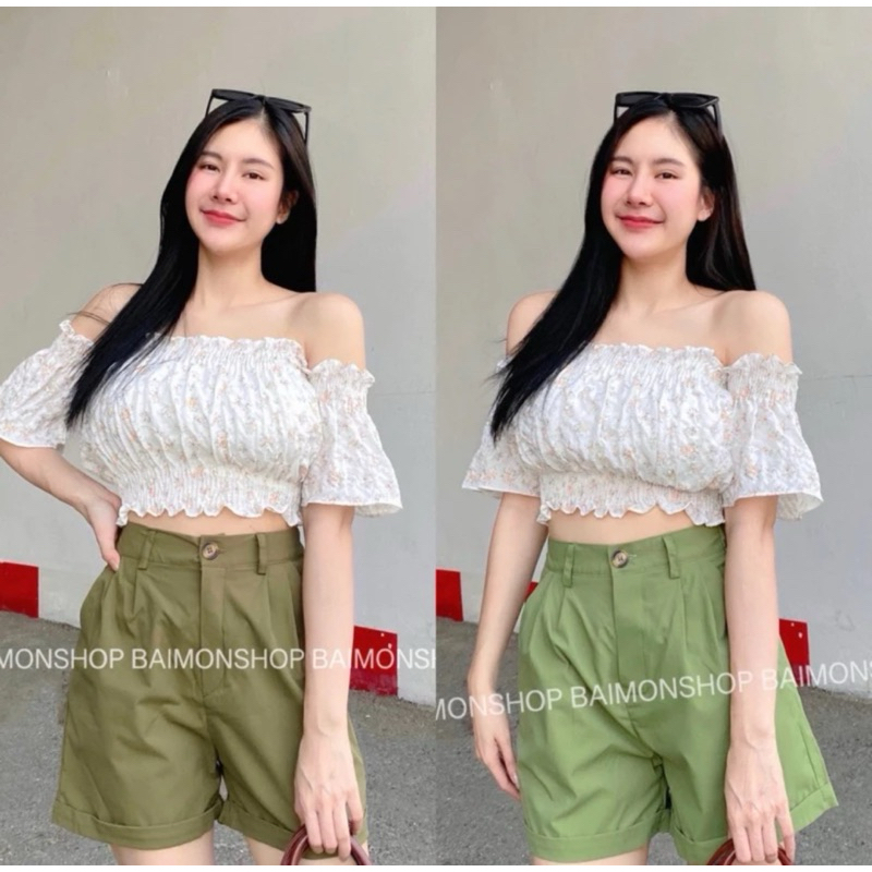 🔥aimorn_shop🔥 เสื้อเปิดไหล่ 💗💓ต่อแขนทรงกระดิ่ง 💓💗รุ่นนี้กำลังฮิตมากเลยนะคะ - รูปที่ 4