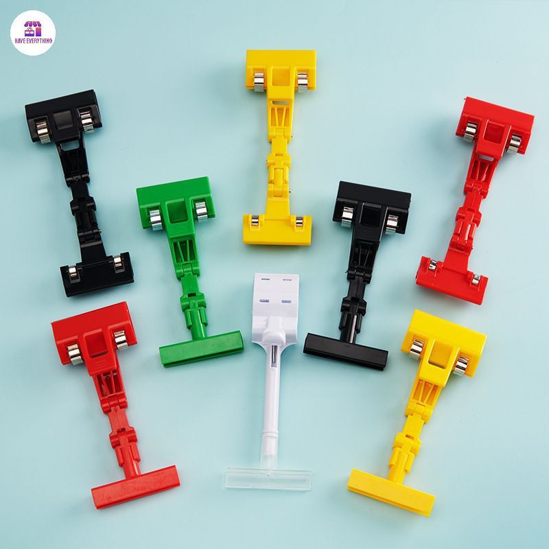 ตัวหนีบป้าย ตัวหนีบป้ายราคา ที่หนีบป้ายราคาสินค้า สามารถหมุนได้ 360° แบบปรับงอได้ มีหลายสี ป้ายราคา - ภาพย่อย 4