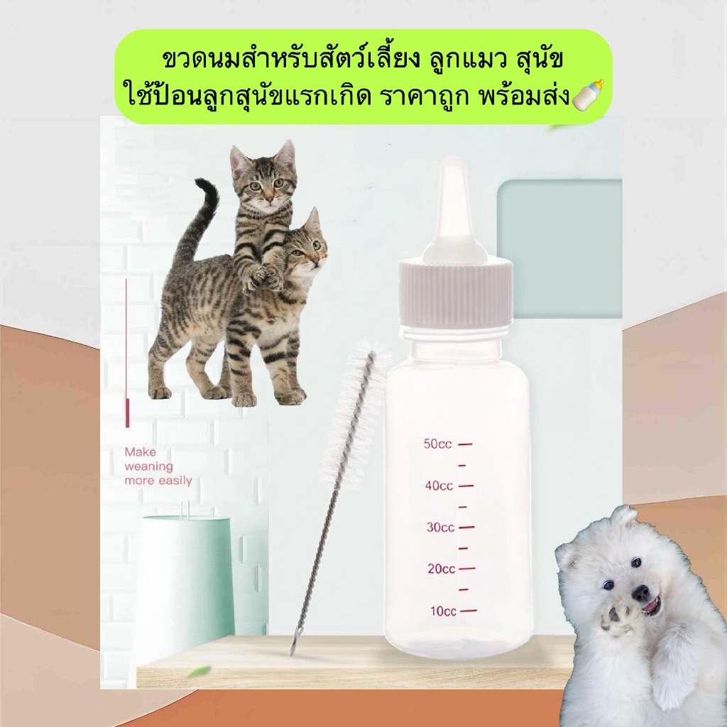 PP-1206 ขวดนมสำหรับสัตว์เลี้ยง ลูกแมว ลูกสุนัขแรกเกิด ใช้งานง่าย ราคาถูก พร้อมส่ง🍼