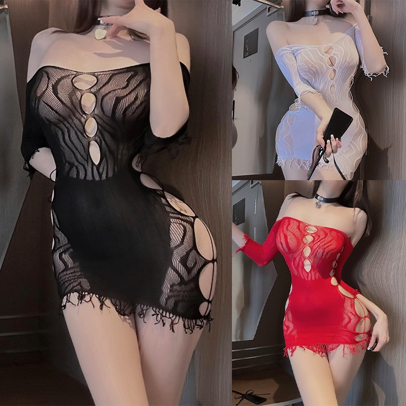 Sexy secrets⚜️⚜️ชุดชั้นใน ชุดบอดี้สูทเซ็กซี่. ชุดตาข่าย.🖤❤️ ซีทรู สามารถฉีกขาดได้ พร้อมส่งH9265