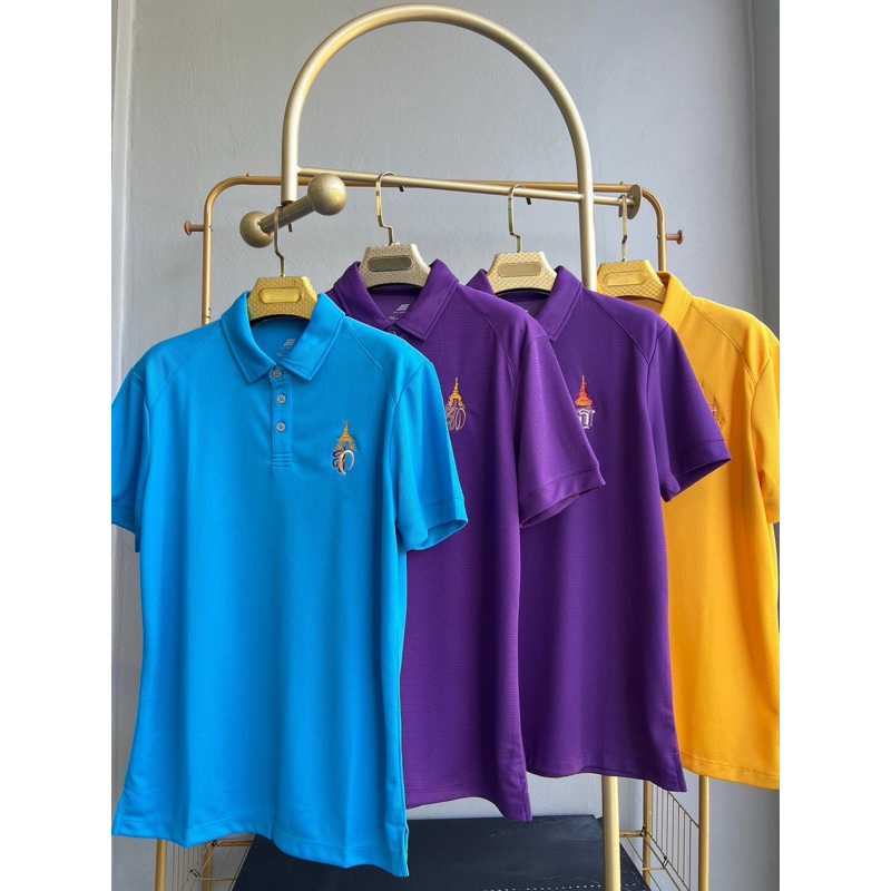 เสื้อโปโล Poligan สีทอง ปัก7(2)