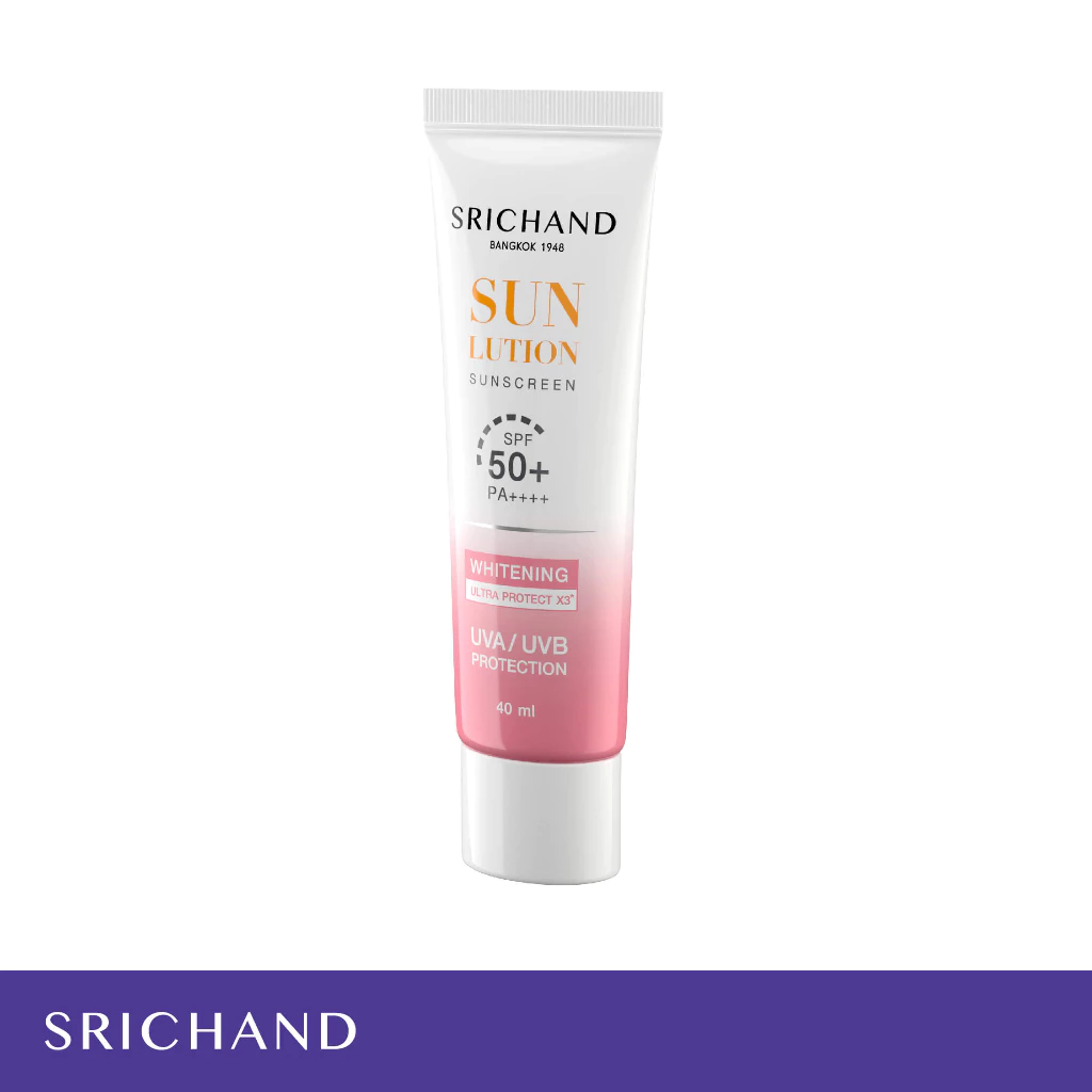 [แพ็คคู่] SRICHAND กันแดดสกินแคร์ สูตรผิวขาวกระจ่างใส ซันลูชั่น สกิน ไวท์เทนนิ่ง ซันสกรีน เอสพีเอฟ 50+ พีเอ++++ 40 มล. thumbnail 8