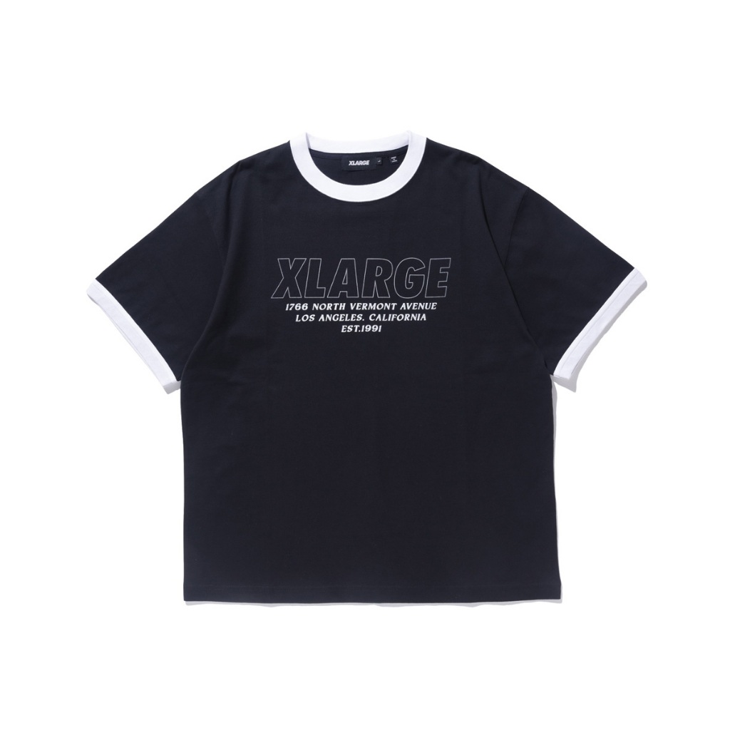 เสื้อยืดแขนสั้น XLARGE รุ่น STORE ADDRESS RINGER S/S TEE