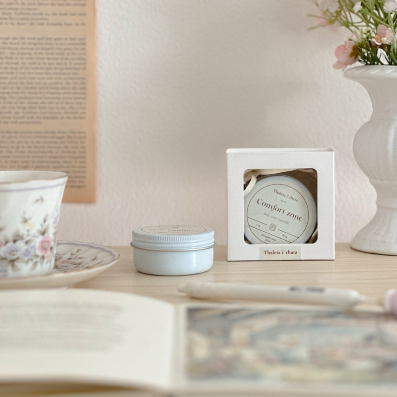 Soy wax I เทียนหอมไขถั่วเหลือง I เทียนหอมกลิ่น Comfort zone (40g)