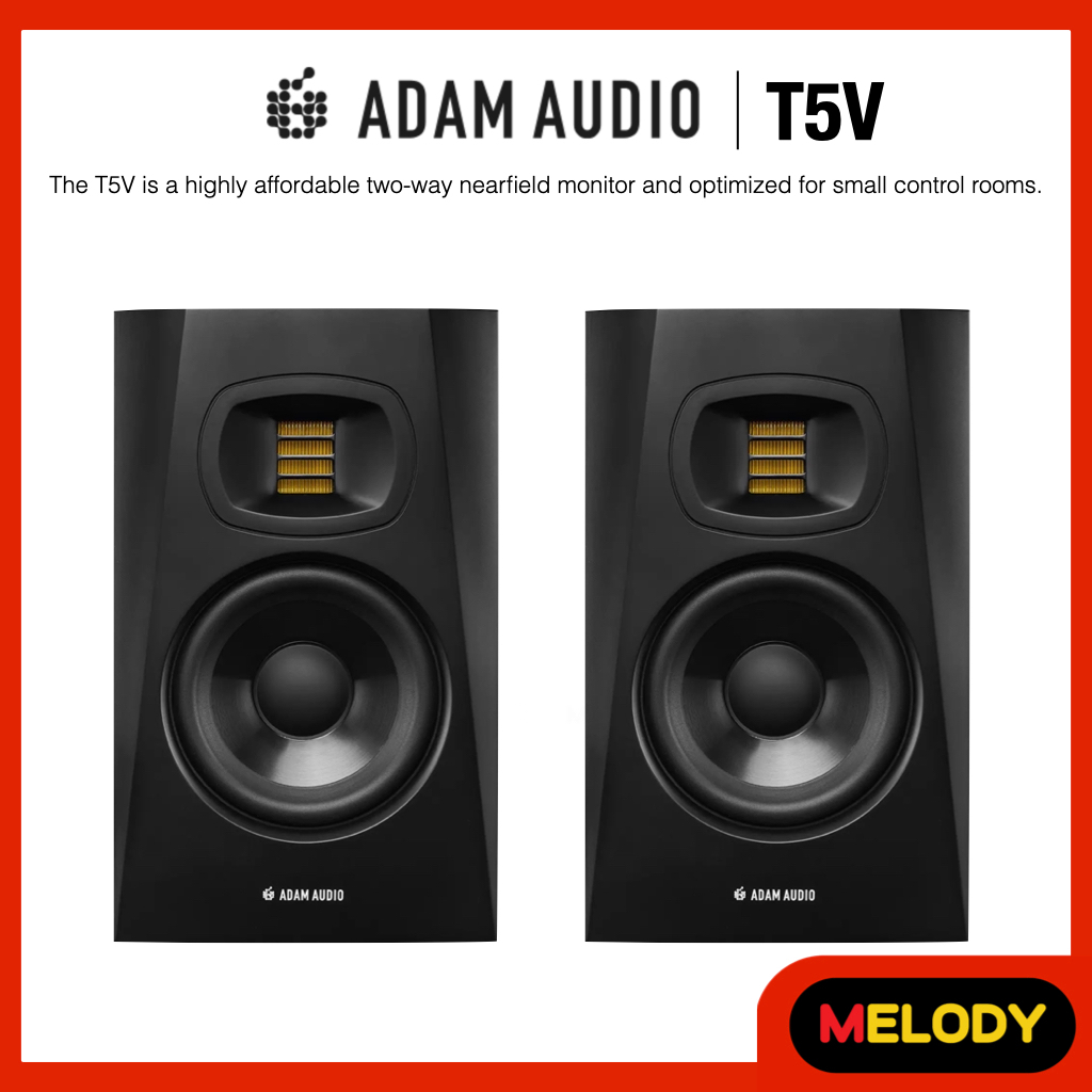 ADAM Audio T5V Studio Monitor for recording, mixing and mastering, Studio Quality Sound รับประกันศูน