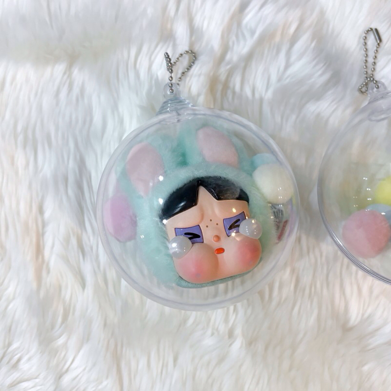 เคสลูกบอลใส เคสพวงกุญแจ Crybaby PPG ขนาด10cm แถมปอมปอม พร้อมส่ง💗 - รูปที่ 2