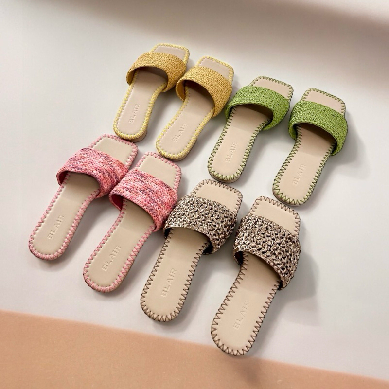 Blair รุ่น Wander รองเท้าแตะเชือกรัฟเฟียถัก (ใส่ตรงไซส์ได้เลยค่ะ)