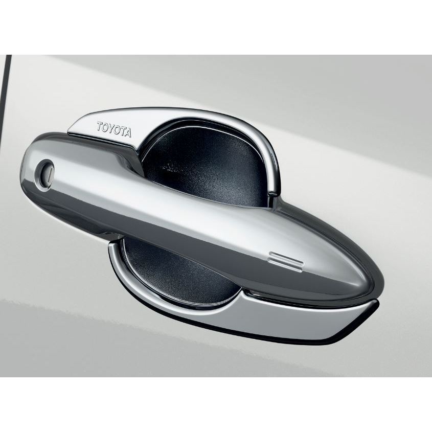 496. (ของแท้) PC168-12006 ชุดครอบที่จับประตูโครเมียม Toyota Corolla Altis /แท้เบิกศูนย์