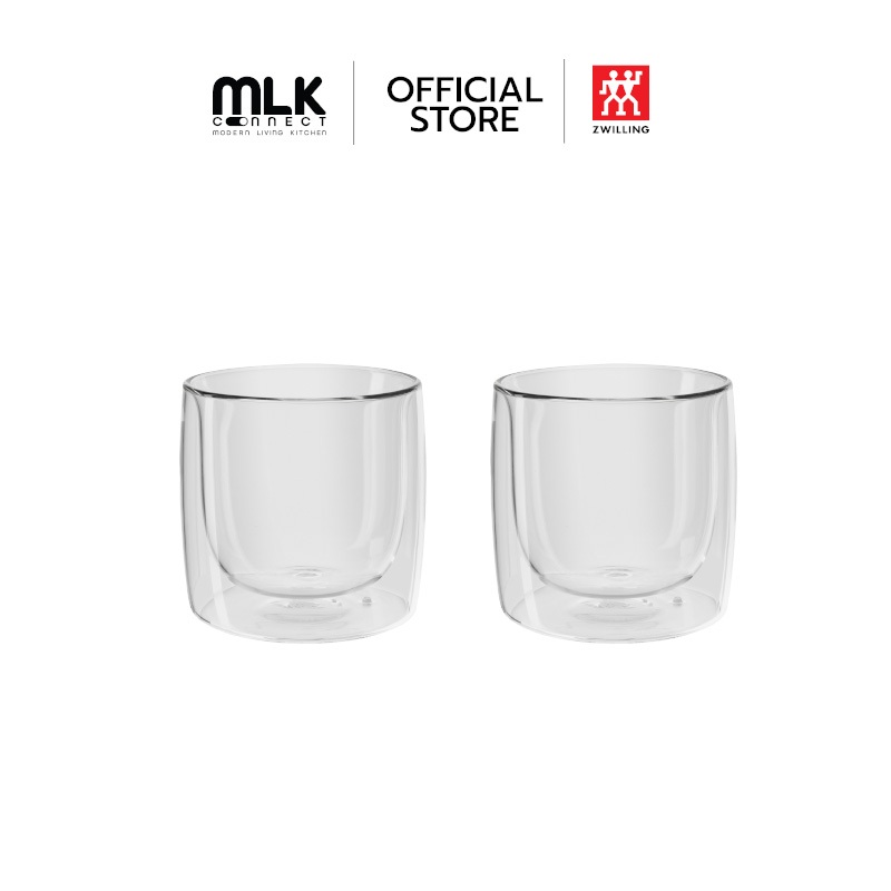 ZWILLING แก้วดับเบิ้ลวอลล์ Whisky  เซท 2 ชิ้น รุ่น Sorrento เก็บรักษาความเย็น 266  มล. สีใส N39500215