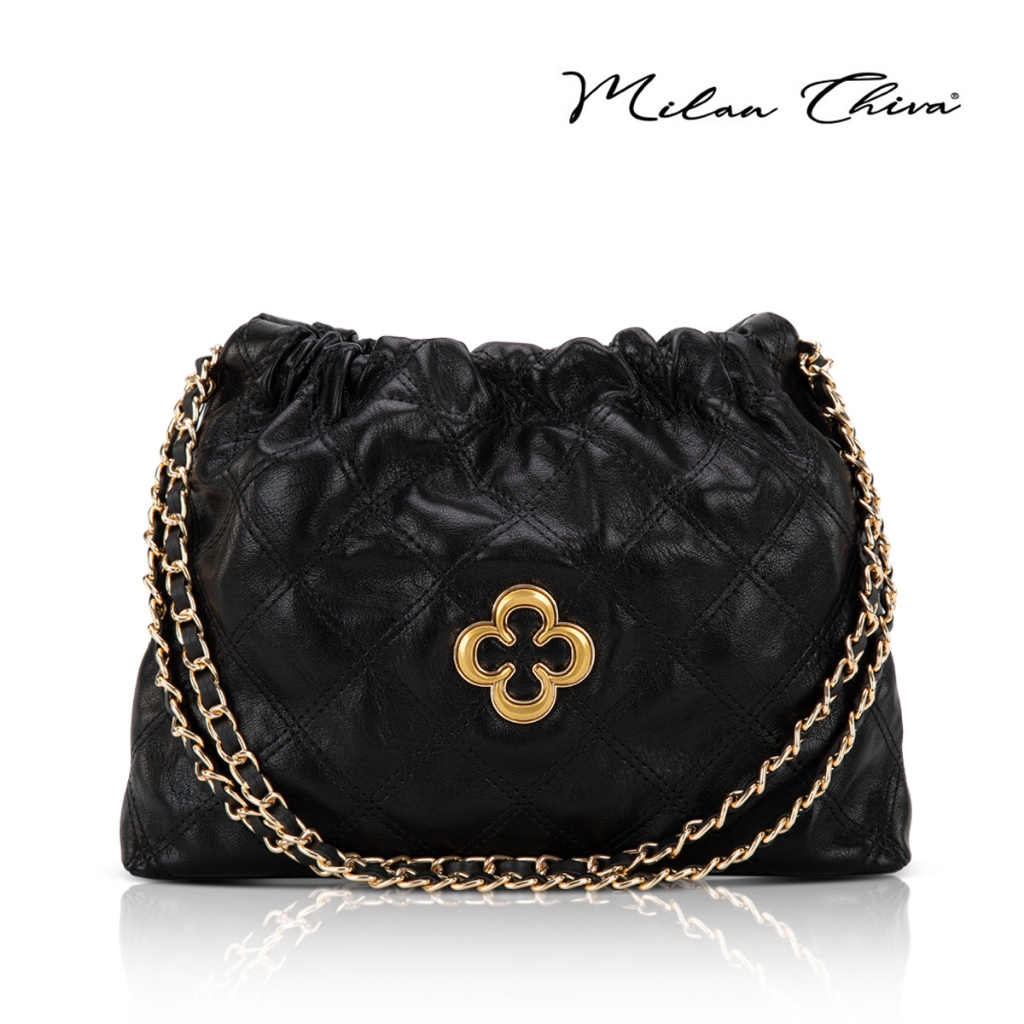 Milan Chiva รุ่น Shoulder Bags กระเป๋าถือ กระเป๋าสะพายไหล่สำหรับผู้หญิง หนัง PU นุ่ม