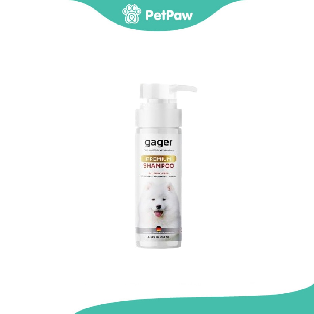 Gager (กาเจอร์) แชมพูอาบน้ำสุนัขเกรดพรีเมี่ยม สูตรบำรุงขน อ่อนโยน ออแกนิก 250 ml.(1pcs)