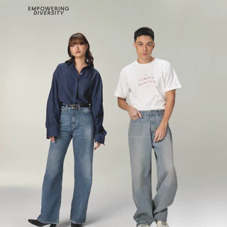 STUDIO UNKNOWN - Benn Straight Jeans (S-3XL เอว24-35) กางเกงยีนส์ทรงตรง