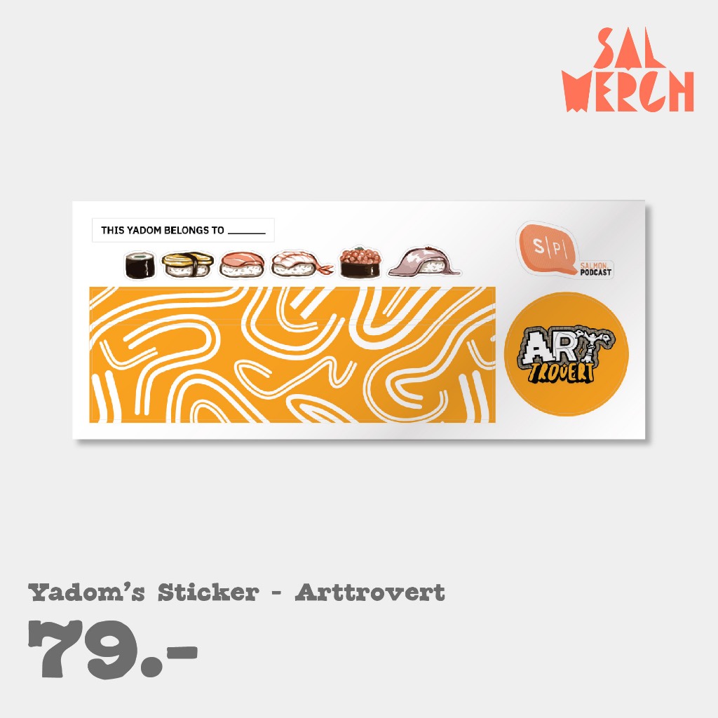 YADOM'S STICKER - ARTTROVERT (สีส้ม)