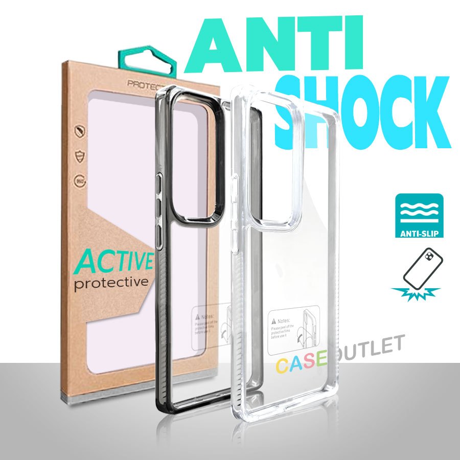 เคส Vivo V40 lite V30 pro V30pro V29 V29e 5g Y28 Y200 A3 หลังแข็ง ใส ขอบยาง Airbag กันกระแทก Active protective ของแท้