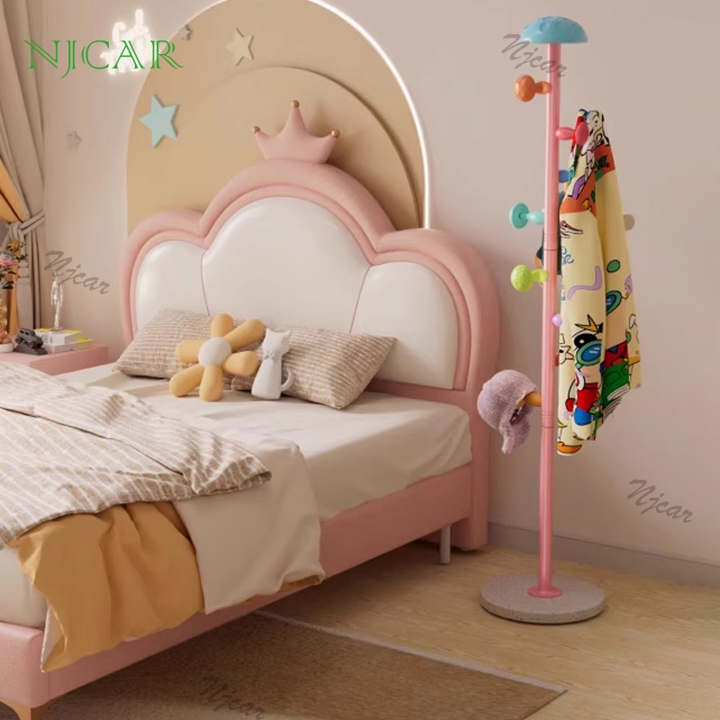 NJCAR H509 ราวแขวนหมวก แขวนเสื้อ ที่แขวนกระเป๋า ขาตั้งโครงเหล็ก