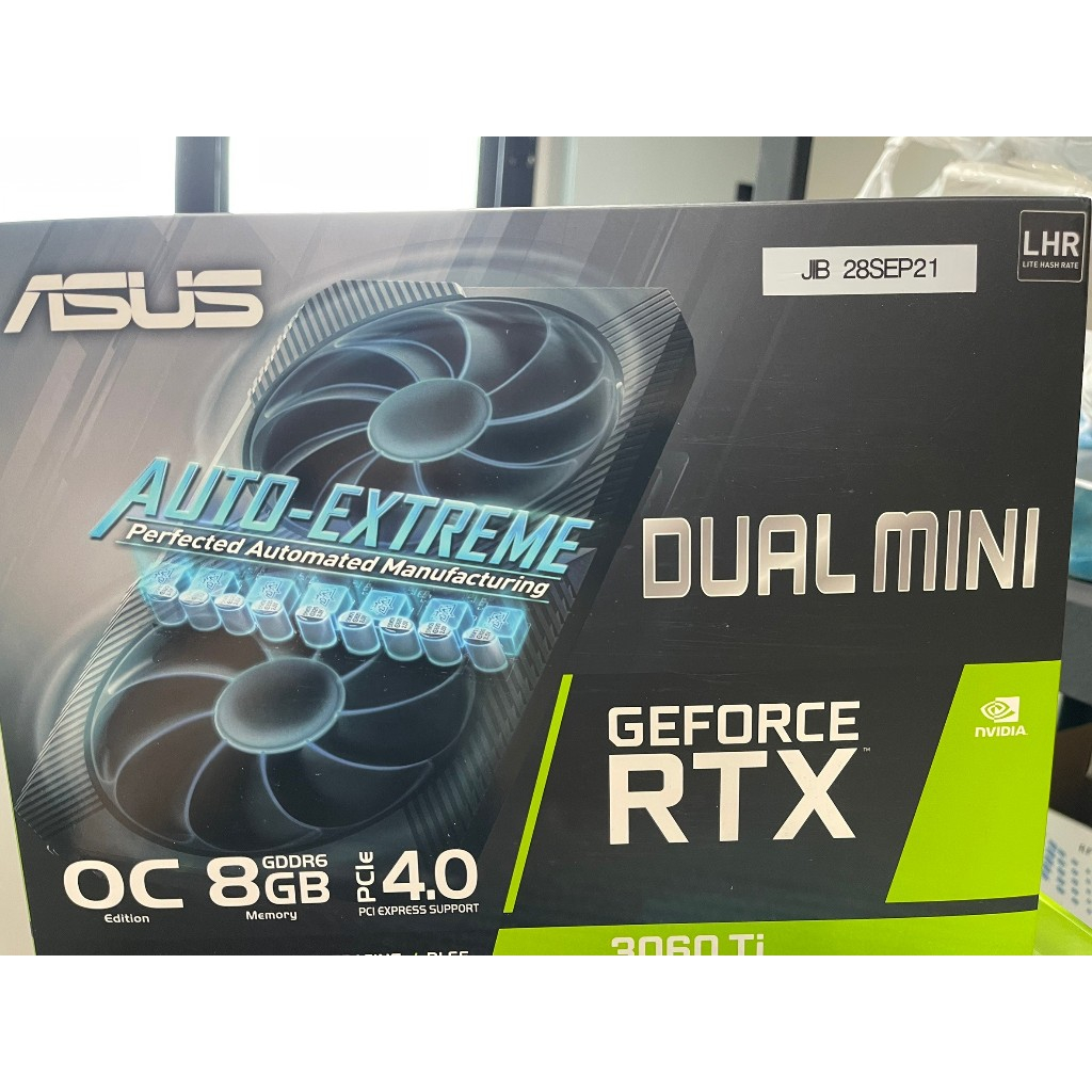 VGA (การ์ดแสดงผล) ASUS DUAL  RTX3060TI O8G MINI V2 - 8GB GDDR6 (มือสอง*** สภาพใหม่)