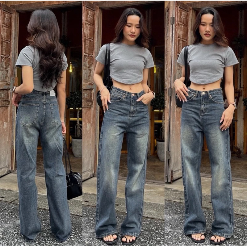 ส่งกางเกงยีนส์ Apparel.story ❌ขายแล้ว❌