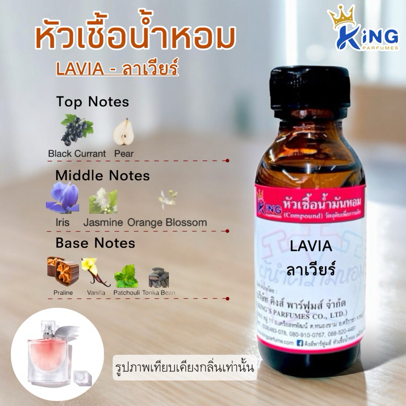 หัวเชื้อน้ำหอม ขนาด 30-100ml กลิ่น LA VIA ลาเวียร์
