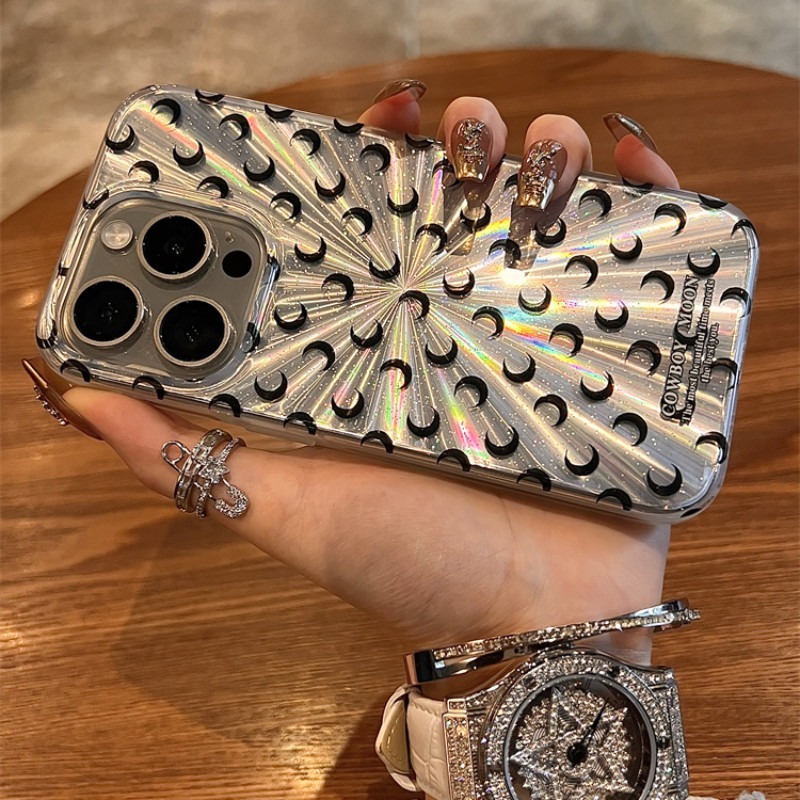 จัดส่งทันที เคสไอโฟน11/12/13/14/15 Pro Max หรูหรา ออโรร่า Moon กันกระแทก Case For iPhone 11,12,13,14,15,13PM,14PM