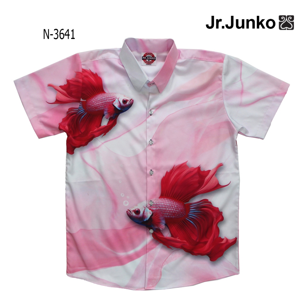 ⚡ ส่งฟรี⚡เสื้อเชิ้ต งานต่อลาย Mr-Junko  ผ้านิ่มใส่สบายไม่ร้อน N-3641