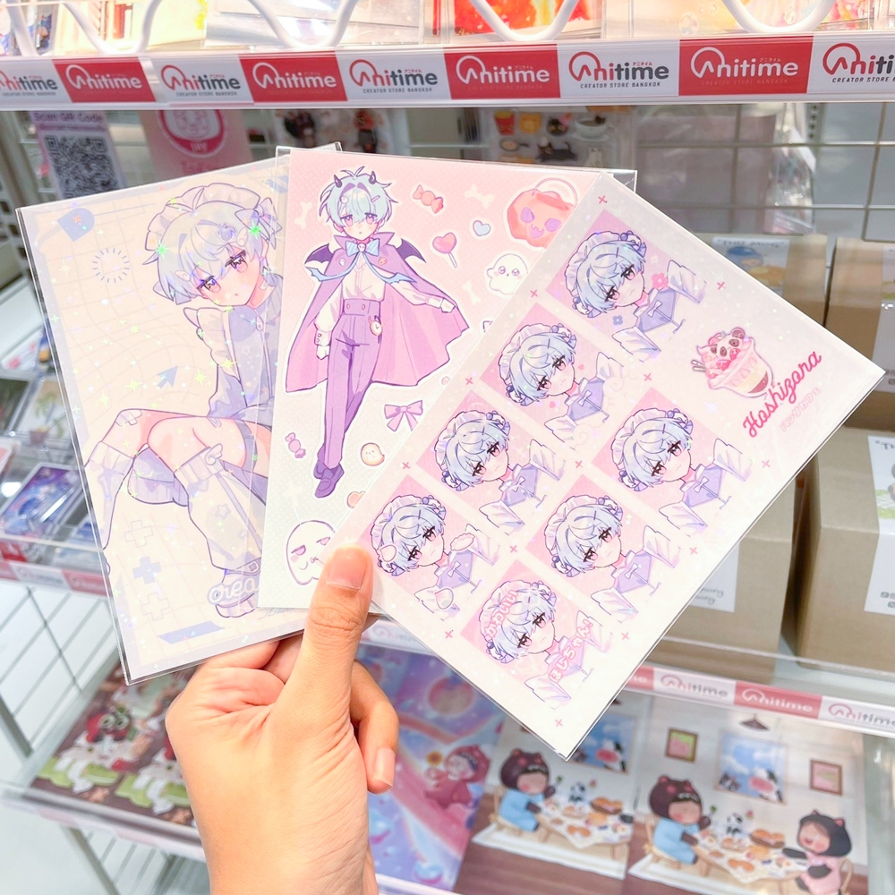 Postcard Hoshi และ Sticker Hoshi Halloween [Creamyferin]