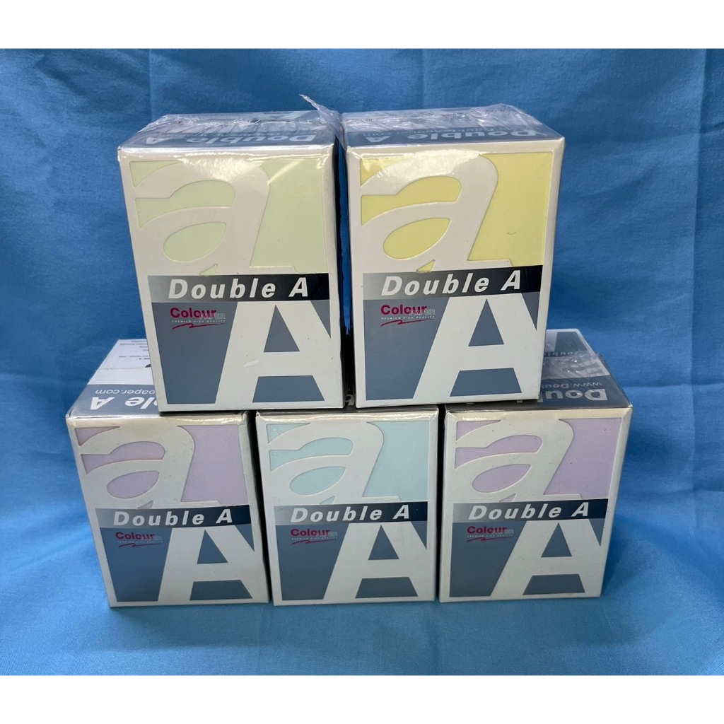 กระดาษโน้ตแผ่นเล็ก Double A  (6 x 8.3 ซม.) 80 แกรม 600 แผ่น กระดาษสีม่วง