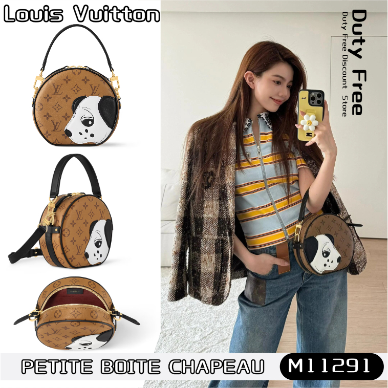 💼Louis Vuitton PETITE BOITE CHAPEAU handbag🎉กระเป๋า LV ของแท้💯หลุยส์วิตตอง/กระเป๋าสะพาย/กระเป๋าถือ/