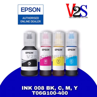หมึกเติม Epson INK 008 Set 4 สี (BK,C,Y,M) (T06G100-400) หมึกแท้100%