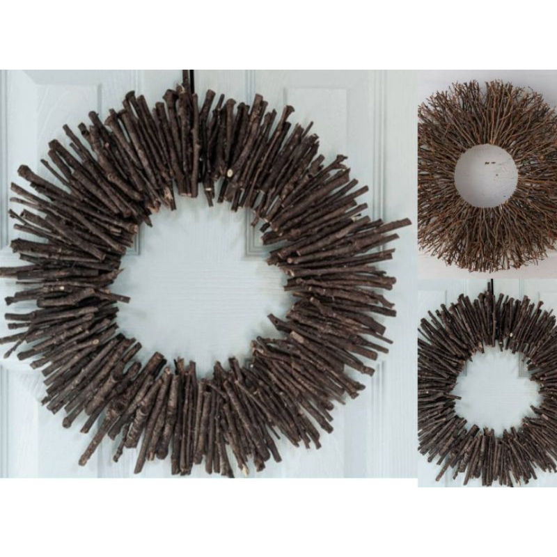 Twig Wreath for fall(30cm)