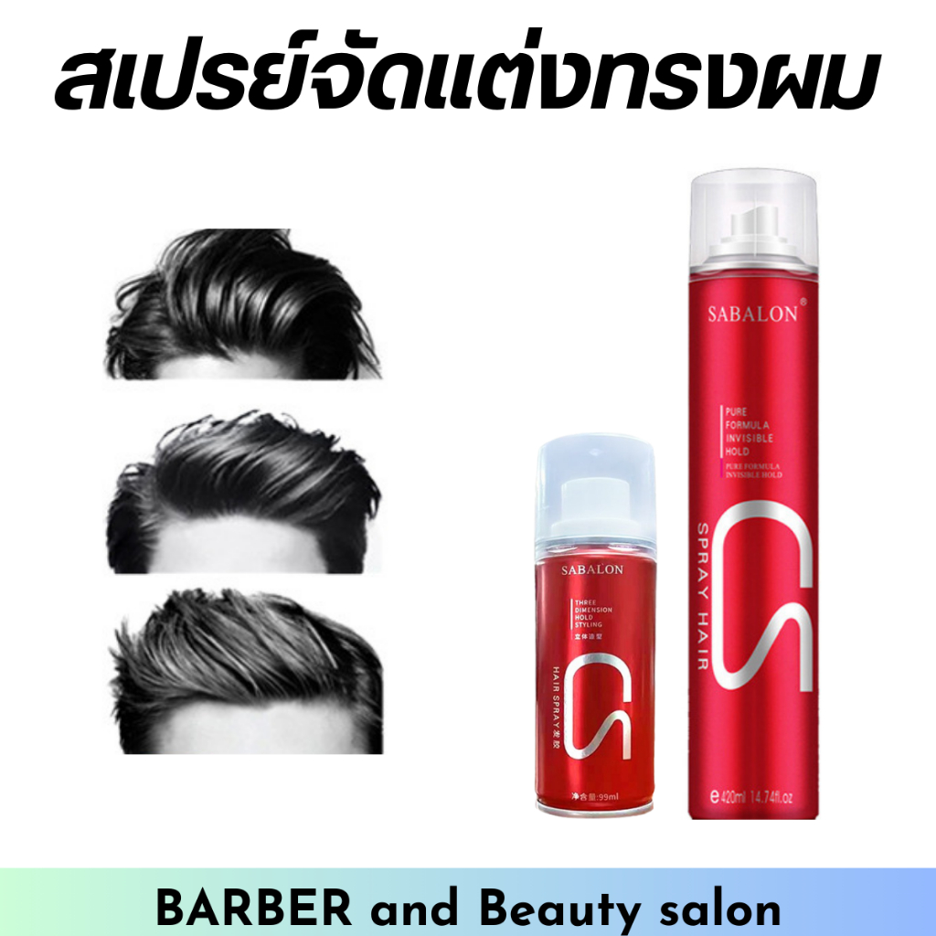 สเปรย์จัดแต่งทรงผม Saberon 420 ml. และ 99ml.