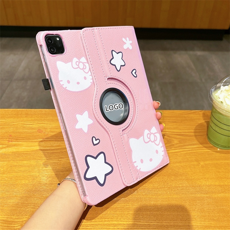24 ชั่วโมงส่ง ดาว บรรทัด สติ๊กเกอร์ เคส for iPad pro 2024 11 Gen10 10.9 2022 Gen9 10.2 เคสไอแพด Air5 6 Case การหมุน 360