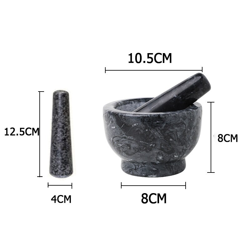 ครกอ่างศิลา ครกหิน marble mortar ครกหินพร้อมสาก ครกตำน้ำพริก ครกหินอ่อน ครกส้มตํา ขนาด 7.5นิ้ว Alechaung coffee รูปที่ 6