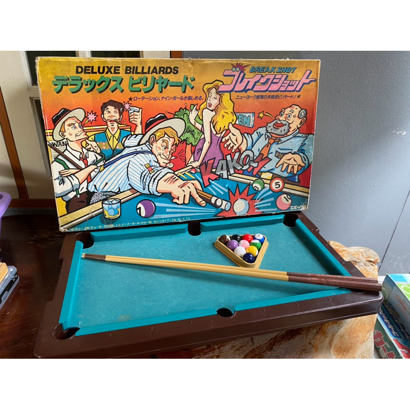 1987 Vintage Deluxe Billiards Break Shot โต๊ะบิลเลียด โต๊ะพลู สนุกเกอร์ ของเล่นวินเทจ มือสองญี่ปุ่น