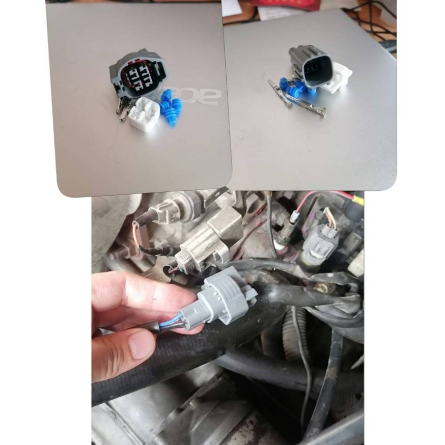 ปลั๊กออกซิเจนเซนเซอร์ Toyota O2 Sensor ปีเก่า Corona.Camry.Soluna.Corolla 2ชิ้นตัวผู้/ตัวเมีย