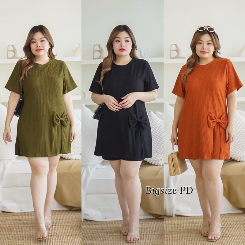 ชุดเซ็ตขาสั้นโบว์หน้า(เสื้อ + กางเกง)