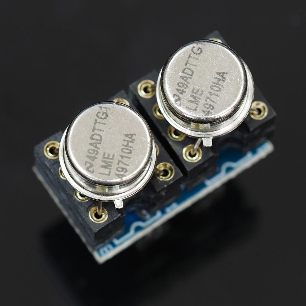 Single OP-AMP ออปแอมป์ LME49710HA ตัวถังเหล็ก ผลิตที่ U.S.A.  (ขายเป็นเซ็ต ออปแอมป์2ตัว+ตัวแปลง Sing