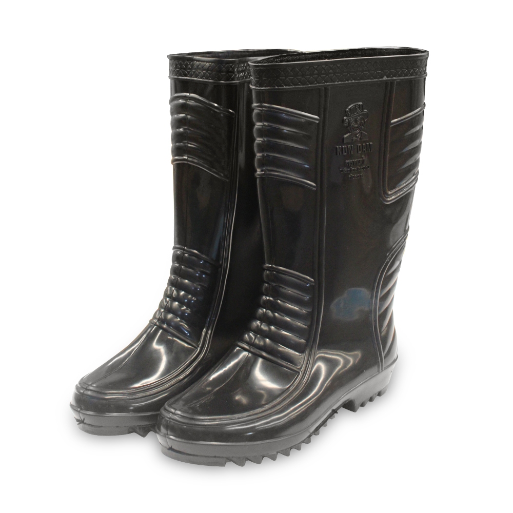 ราคาส่ง รองเท้าบูทกันน้ำ ตราคนดำ A3000 A3200 รองเท้าบูทยาง BOOT รองเท้าทำนา ทำสวน ตลาด