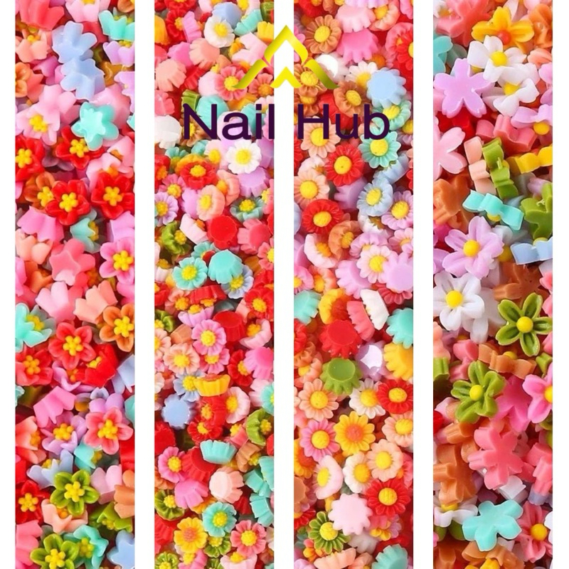 AC.165 ร้านไทย แพ็ค 10 ชิ้น พร้อมส่ง อะไหล่แต่งเล็บ รูปโบว์คละสี มีให้เลือก 8 แบบ