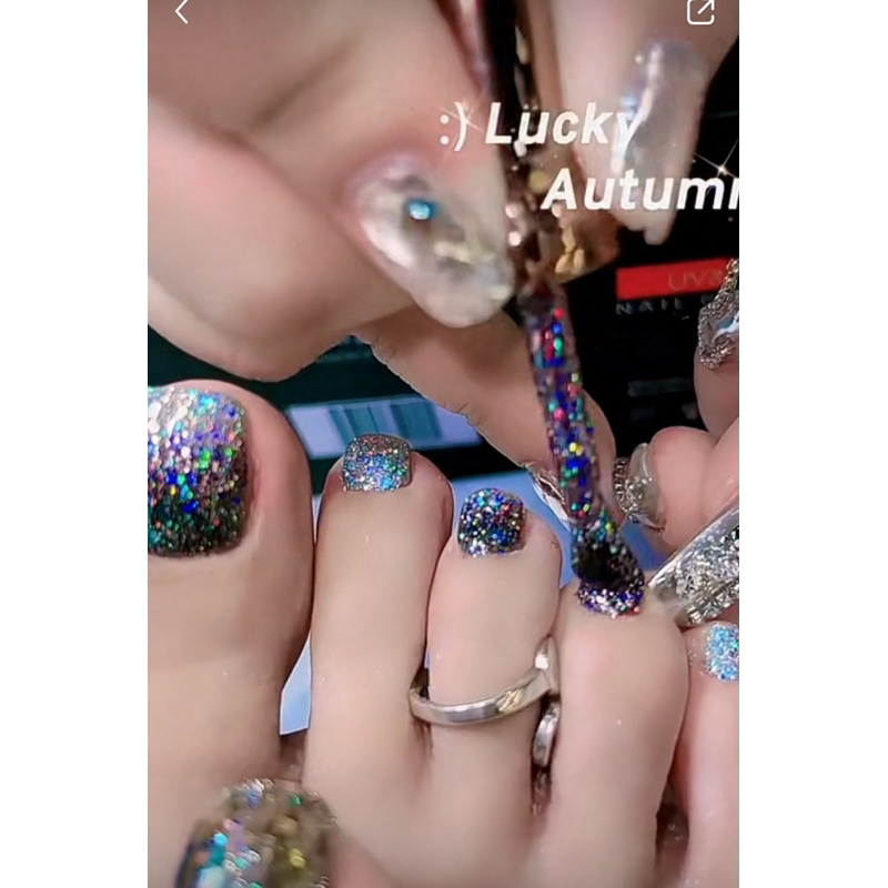 กากเพชร TikTok ฮิต TikTok สีออกม่วง