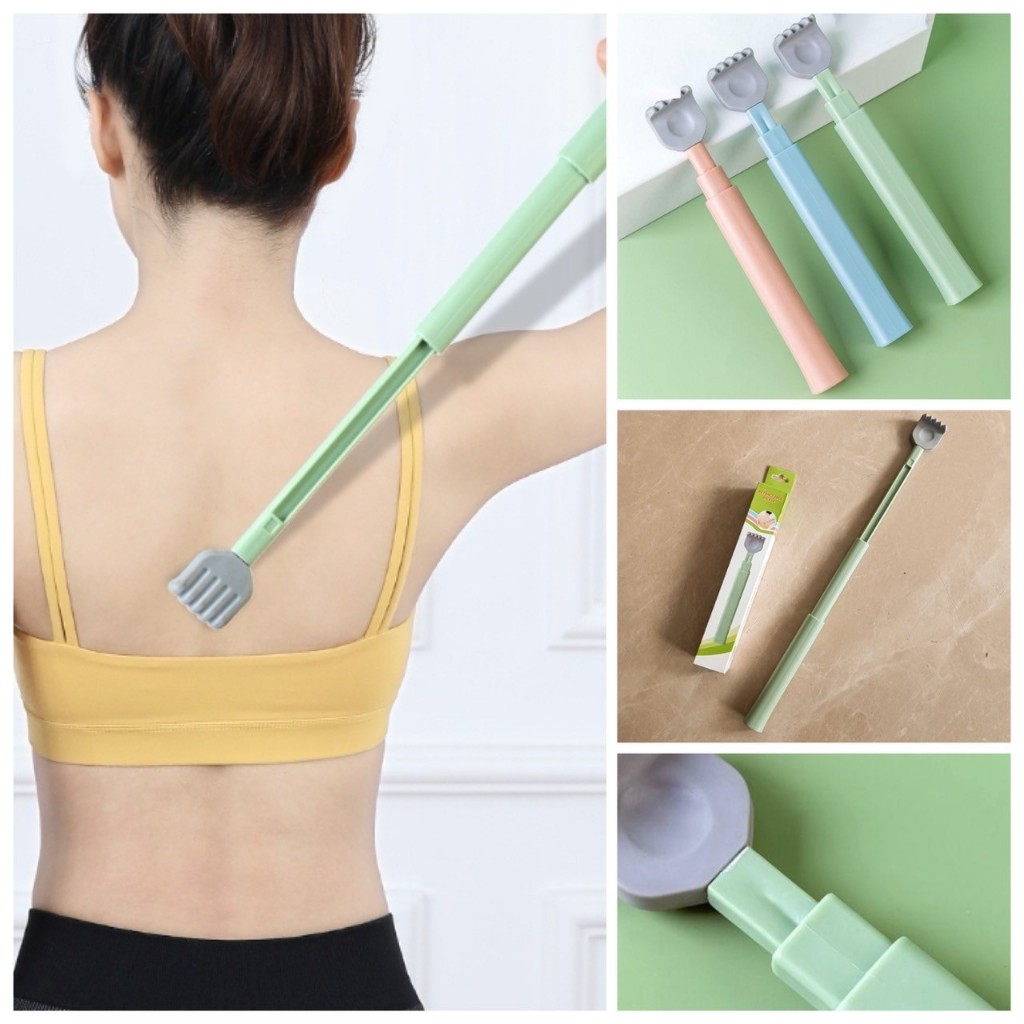 🌈 ไม้เกาหลัง สไลด์ ซิลิโคน ปรับสั้น-ยาว ยืดหดได้ เกามันสะใจ แก้คัน เกาหัว ถนอมผิว ขนาดพกพา วัสดุ เกรดพรีเมี่ยม 🌈