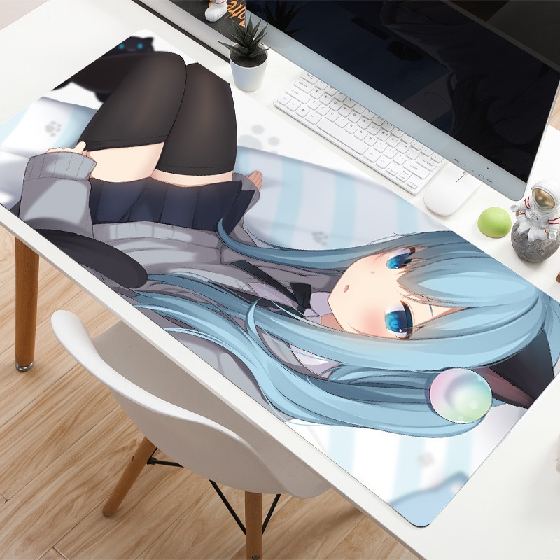 ⌨️🖱️ แผ่นรองเม้าส์ แผ่นรองเมาส์ ลาย อนิเมะ Anime ขนาดใหญ่ 800*300*2 mm 🖱️⌨️ anime e-sports gaming mouse pad 🖱️⌨️