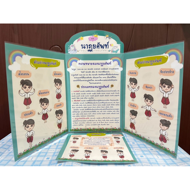 สื่อ 3 พับ เรื่อง นาฏยศัพท์