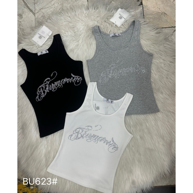 เสื้อกล้ามติดเพชรงานป้ายblack upงานน่ารักกกสายเกามาก