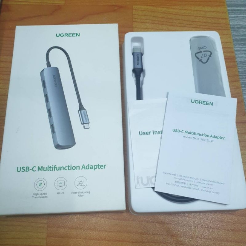 Manufacturer	UGREENModel	CM417
Ports	USB 3.0 x4, HDMI
Resolution	4K / 30 Hz
Transmission speed	Up to