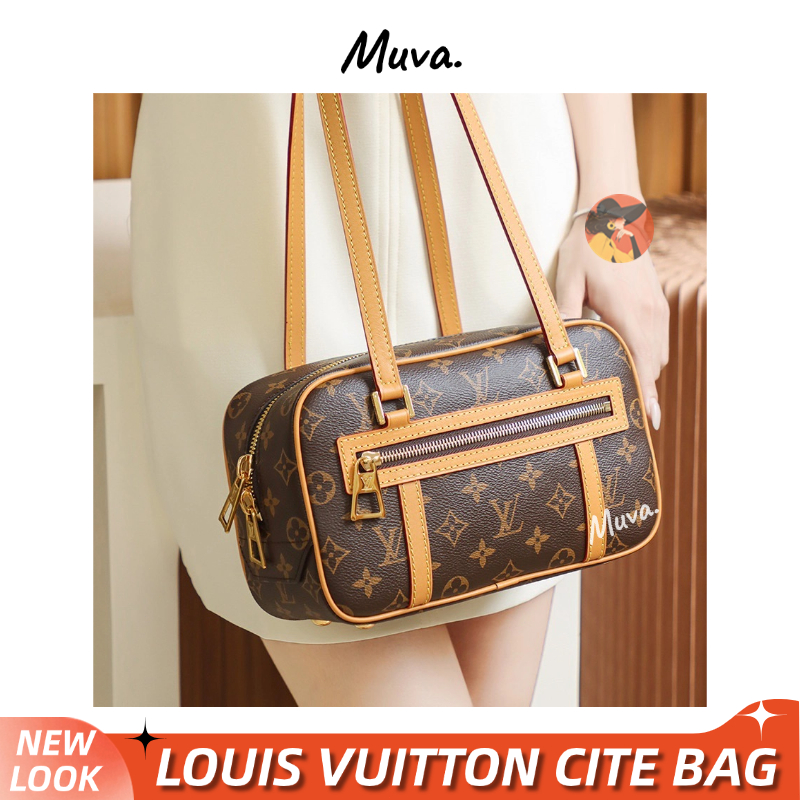 หลุยส์วิตตอง👜Louis Vuitton LV CITE Women Bag สุภาพสตรี/กระเป๋าสะพายไหล่/กระเป๋าร่อซู้ล