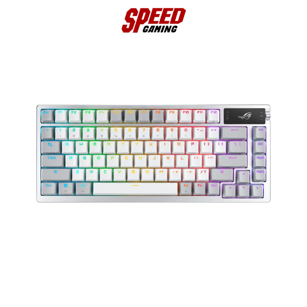 ASUS ROG AZOTH | MECHANICAL HOT-SWAPPABLE [KEY TH-ENG] WHITE | KEYBORD(คีย์บอร์ด) | By Speed Gaming