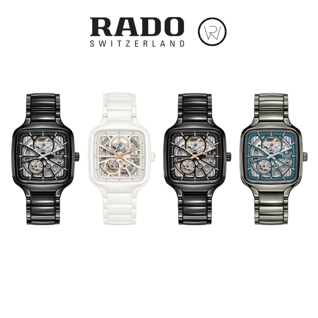 นาฬิกา RADO รุ่น True Square Automatic Open Heart R27073712 ไฮเทคเซรามิค